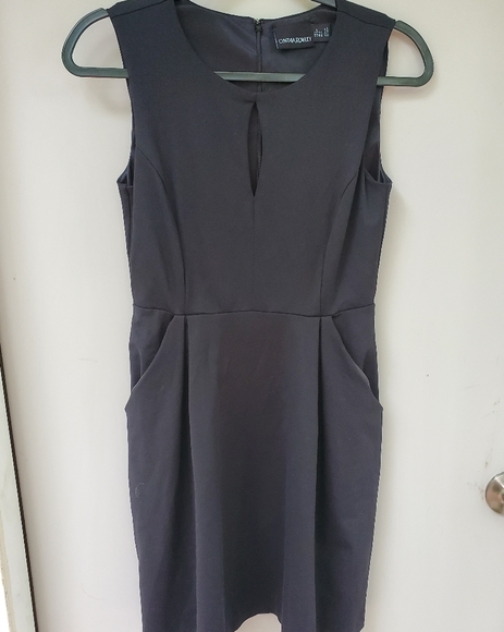 Cynthia Rowley Black Sleeveless dress with pockets size Small - Picture 1 of 12